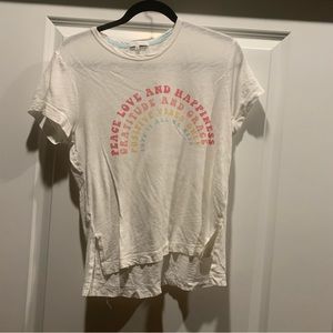 Peace love and happiness Tee Pj salvage PO